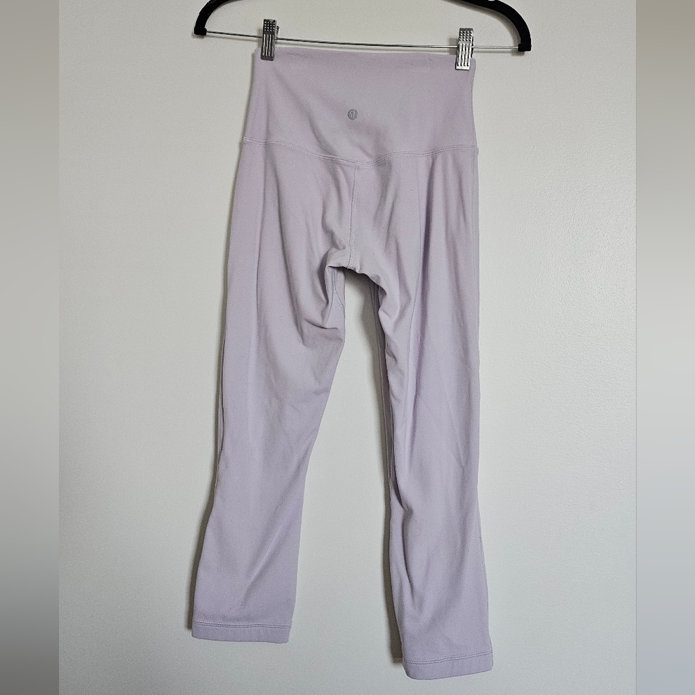 Lululemon Athletica Align Lavender Dew Light Purple Pastel Capri Crop Leggings